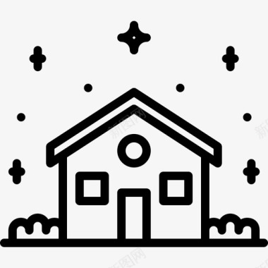 光亮折射房子干净清洁图标图标