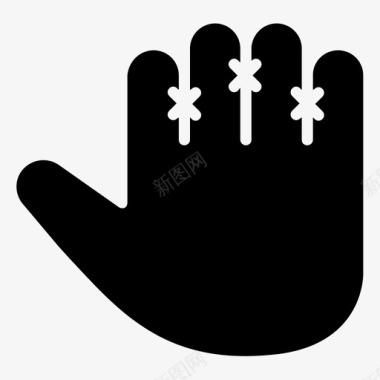 运动手套手套手罩图标图标