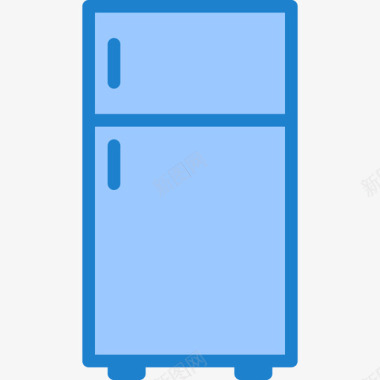 冰箱家用18蓝色图标图标