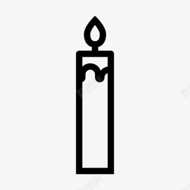 蜡烛烛光烛台图标图标