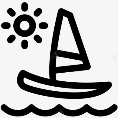 船帆帆船图标图标