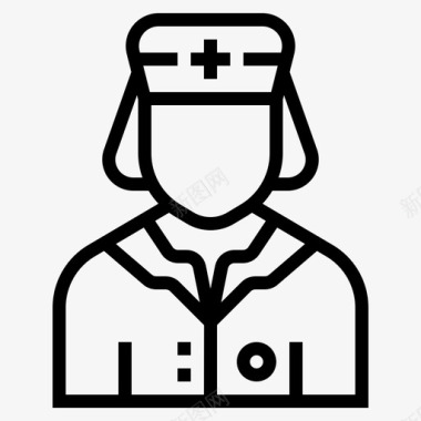 护士医生治疗护士医生医院图标图标