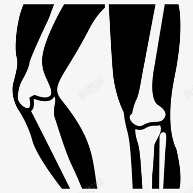 膝骨骨关节膝关节图标图标