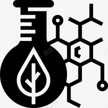 叶绿素生物化学9字形图标图标