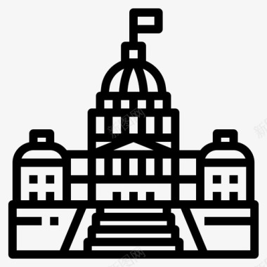 华盛顿首都美国纪念碑图标图标