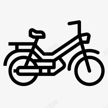 轻便摩托车摩托车手交通工具图标图标