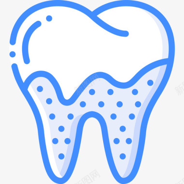 蓝色图标牙菌斑牙科7蓝色图标图标