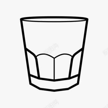 器皿岩石玻璃酒吧饮料图标图标