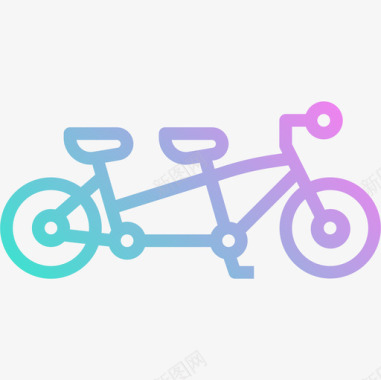串联自行车24坡度图标图标