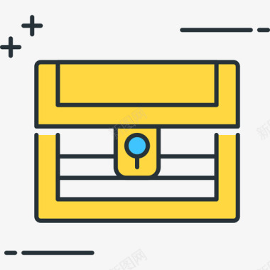 卡通游戏标识素材宝藏游戏5线条颜色图标图标