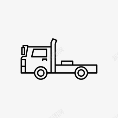 运输卡车货物交货图标图标
