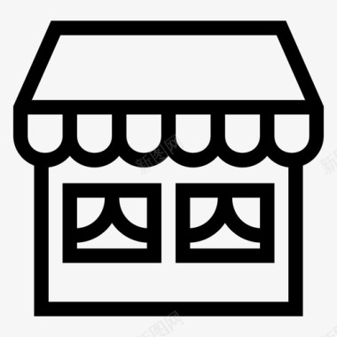 热饮供应市场电子商务商店图标图标