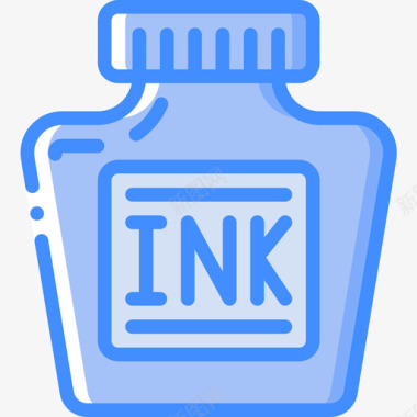 墨水瓶工艺品3蓝色图标图标