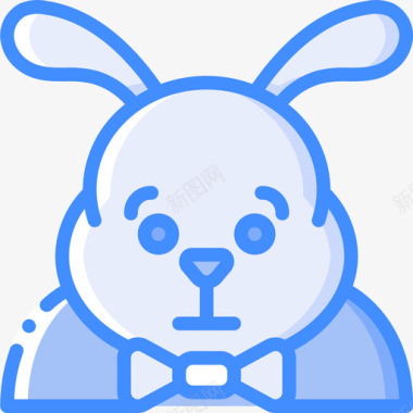 蓝色图标兔子兔子化身4蓝色图标图标