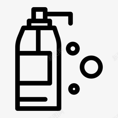 清洁剂产品卫生常规生产线图标图标