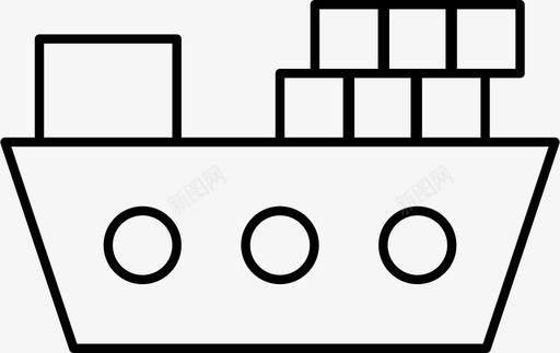 货物船舶油轮图标图标