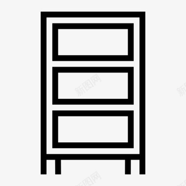 衣柜卧室家具图标图标
