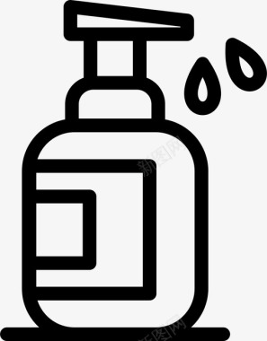 肥皂瓶美容化妆品图标图标