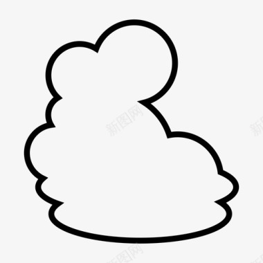 云气泡泡沫图标图标