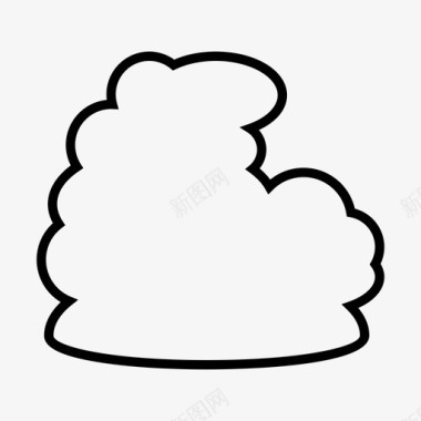 云大气气泡图标图标