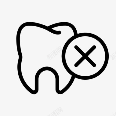 拔牙口腔牙齿图标图标