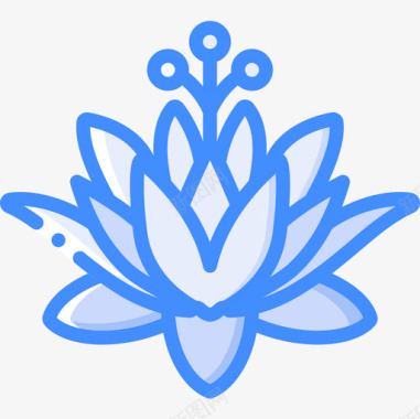 莲花中国34蓝色图标图标