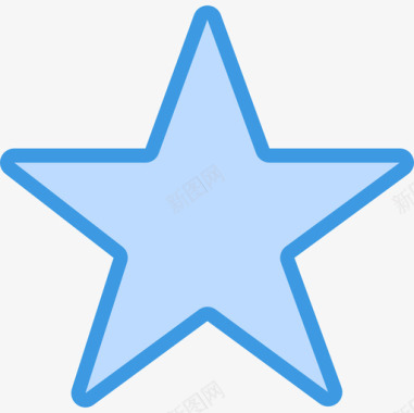 星形webessential6蓝色图标图标