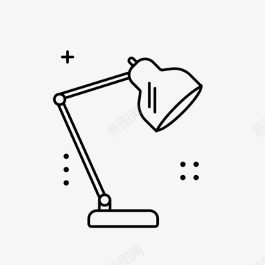 办公灯灯泡桌子图标图标