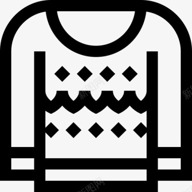 毛衣针织3线状图标图标