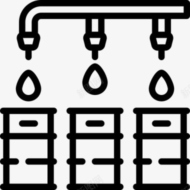 直列式蒸馏和酿造桶图标图标