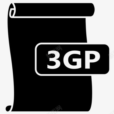 真正的媒体文件3gp3gp文件3gpp图标图标