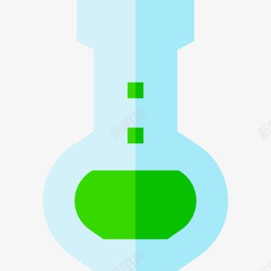 实验室烧瓶烧瓶化学33扁平图标图标
