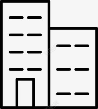 建筑与城市建筑物城市房屋图标图标