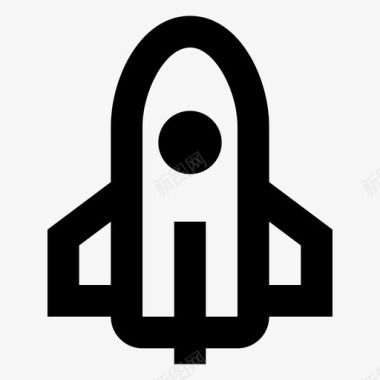火箭飞机太空图标图标