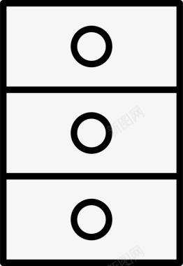 抽屉把手橱柜抽屉家具图标图标