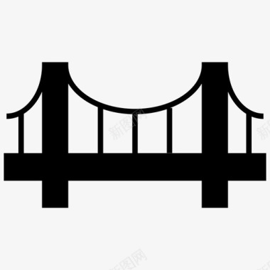 基础设施桥梁基础设施地标图标图标