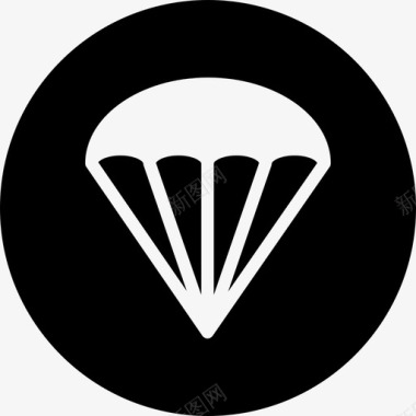 降落伞飞行运动图标图标