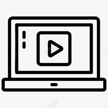 视频教程笔记本电脑视频在线视频图标图标