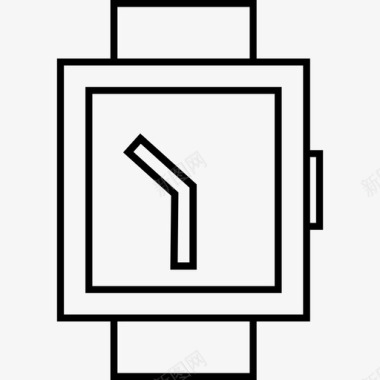 薄型腕表智能手表时间时钟腕表图标图标