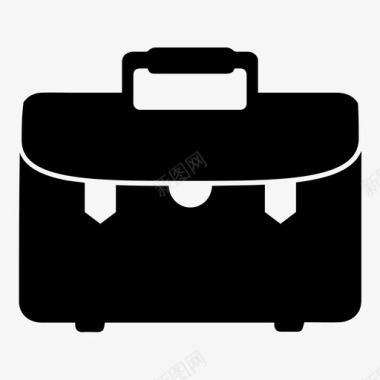 手提箱公文包商业案例图标图标