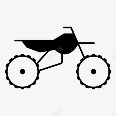 越野车摩托车山地车图标图标