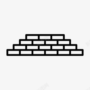 砖砌砖建筑图标图标