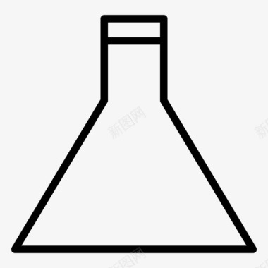 锥形瓶化学实验图标图标