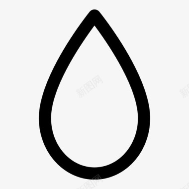 水滴水必需品图标图标