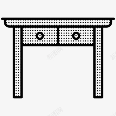 桌子抽屉图标图标