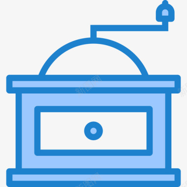 研磨研磨机咖啡52蓝色图标图标