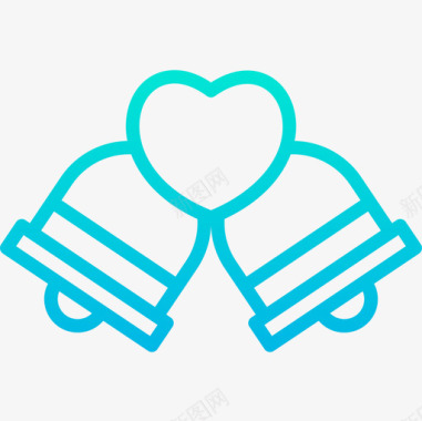 150贝尔婚礼150渐变图标图标