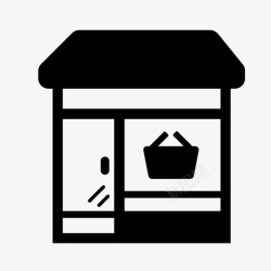 小市小市场建筑字体图标高清图片