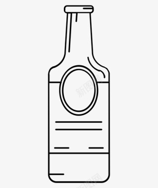 啤酒瓶饮料聚会图标图标