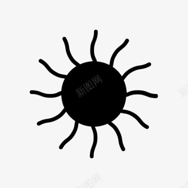 太阳夏天阳光图标图标